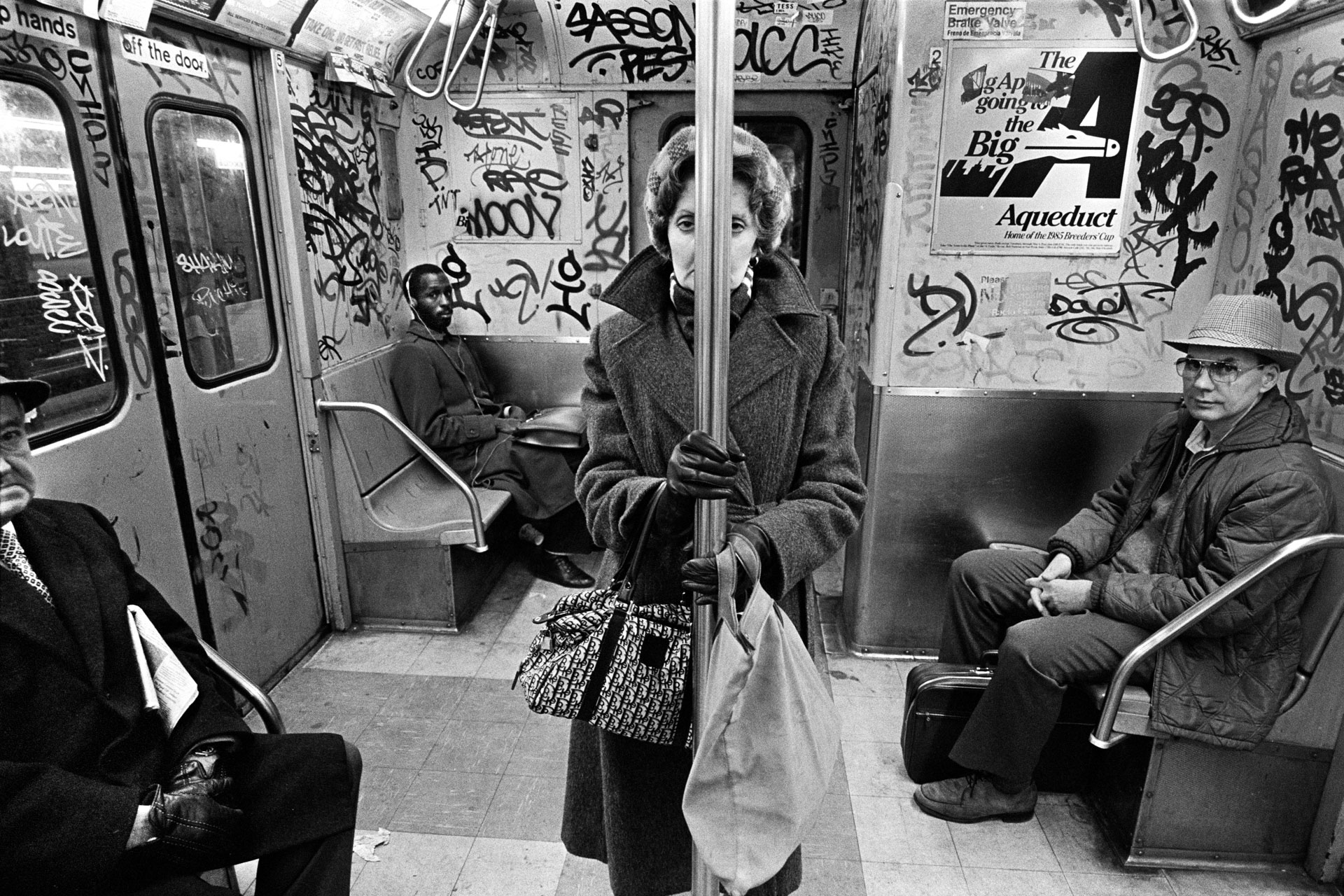 CC Train NYC, 1985. © Richard Sandler